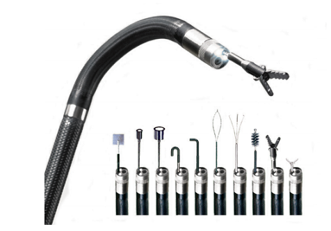 韋林工業(yè)內(nèi)窺鏡內(nèi)置機(jī)械手通道的探頭 異物清理解決方案:探頭內(nèi)置機(jī)械手通道的工業(yè)內(nèi)窺鏡