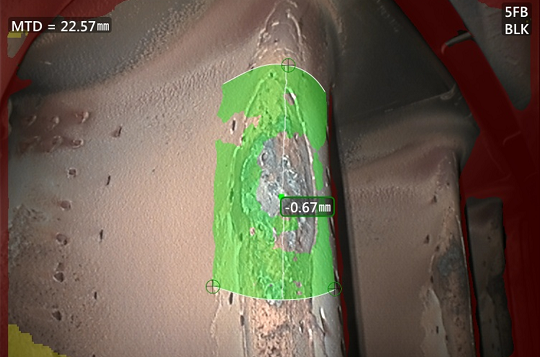 工業(yè)內(nèi)窺鏡檢測-凹坑深度測量 工業(yè)內(nèi)窺鏡檢測-凹坑深度測量