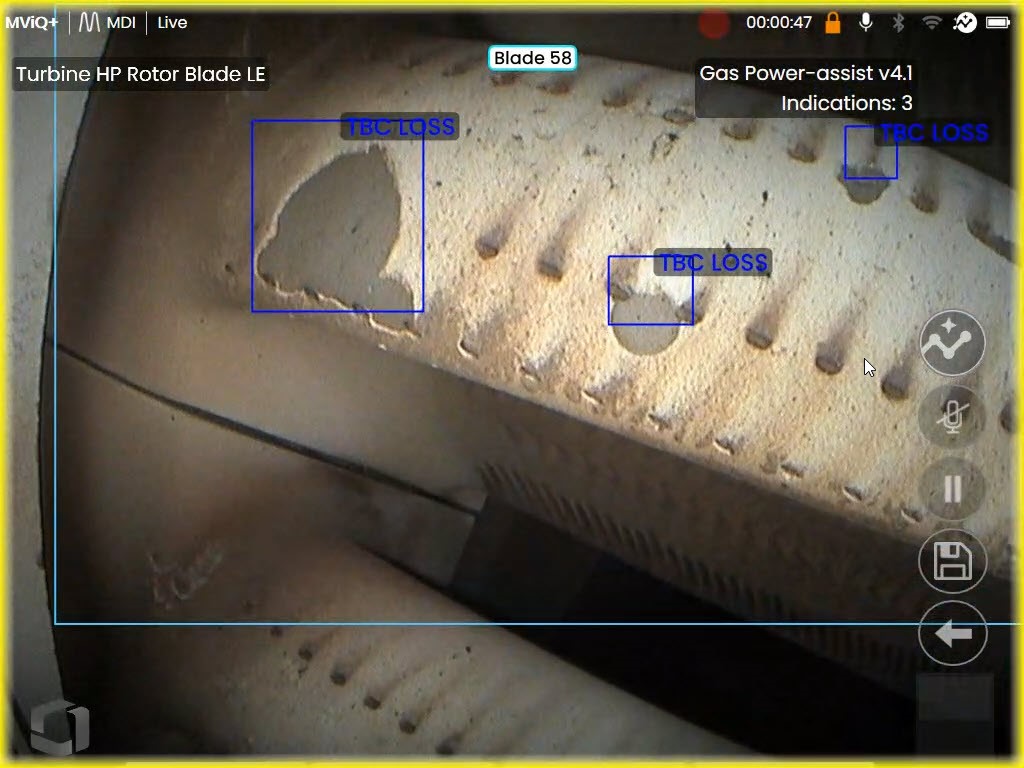Gas Power assist分析模型可智能識(shí)別裂紋和涂層脫落等缺陷 Gas Power assist分析模型可智能識(shí)別裂紋和涂層脫落等缺陷