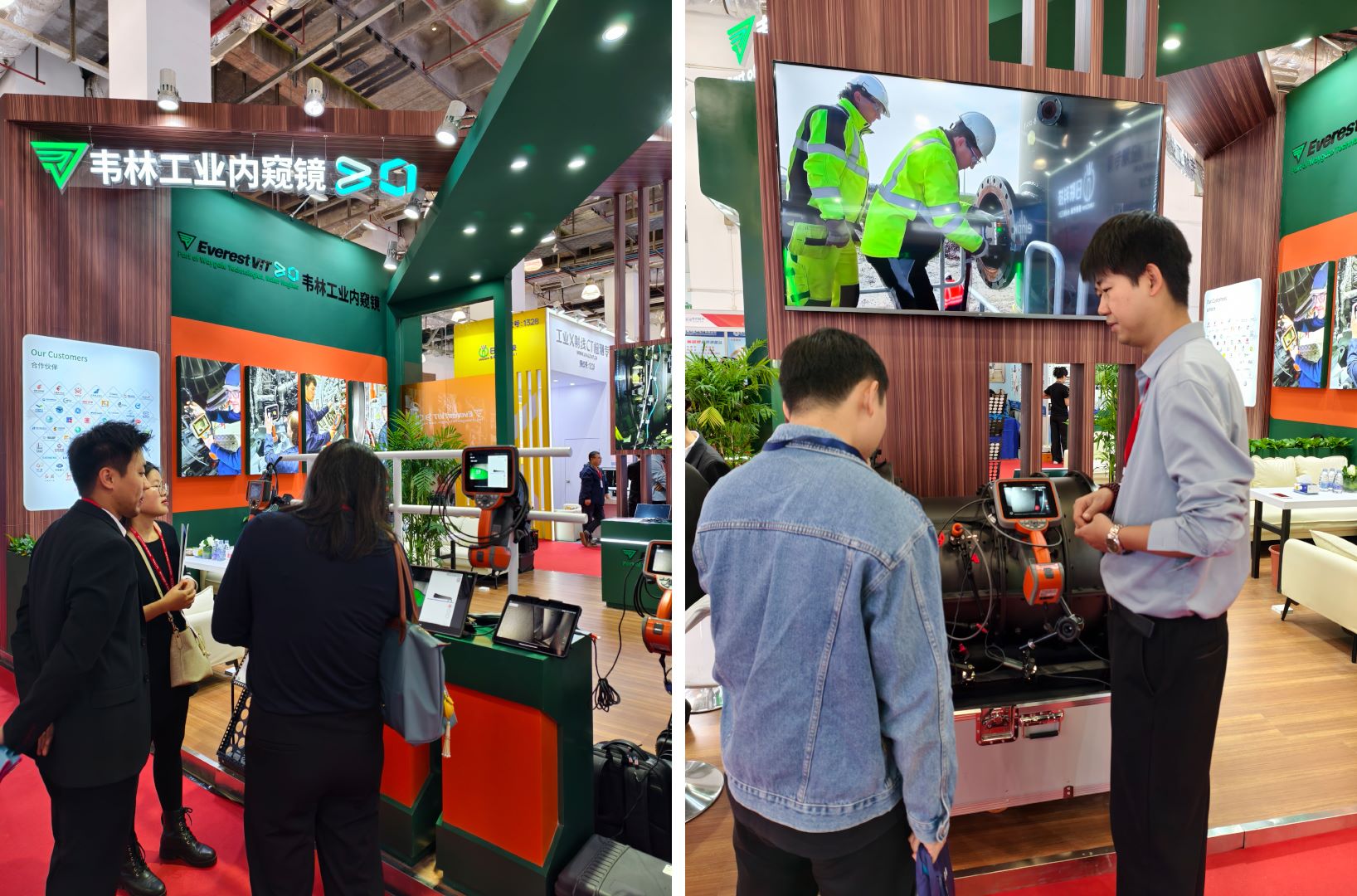 韋林工業(yè)內(nèi)窺鏡展位吸引大批觀眾駐足體驗